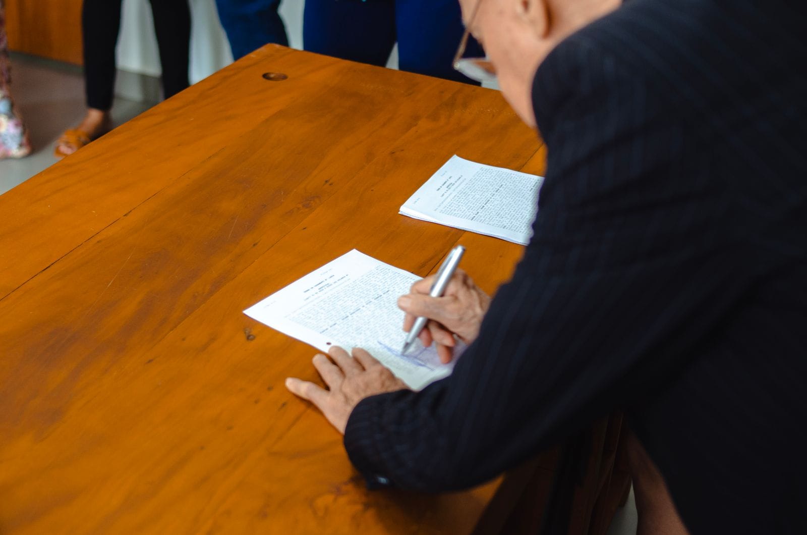 Firma de la documentación administrativa de una obra de rehabilitación